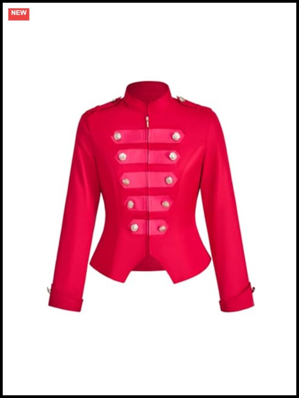 Womens Steampunk Breasted Jacket Military Drummer Parade Vintage Punk